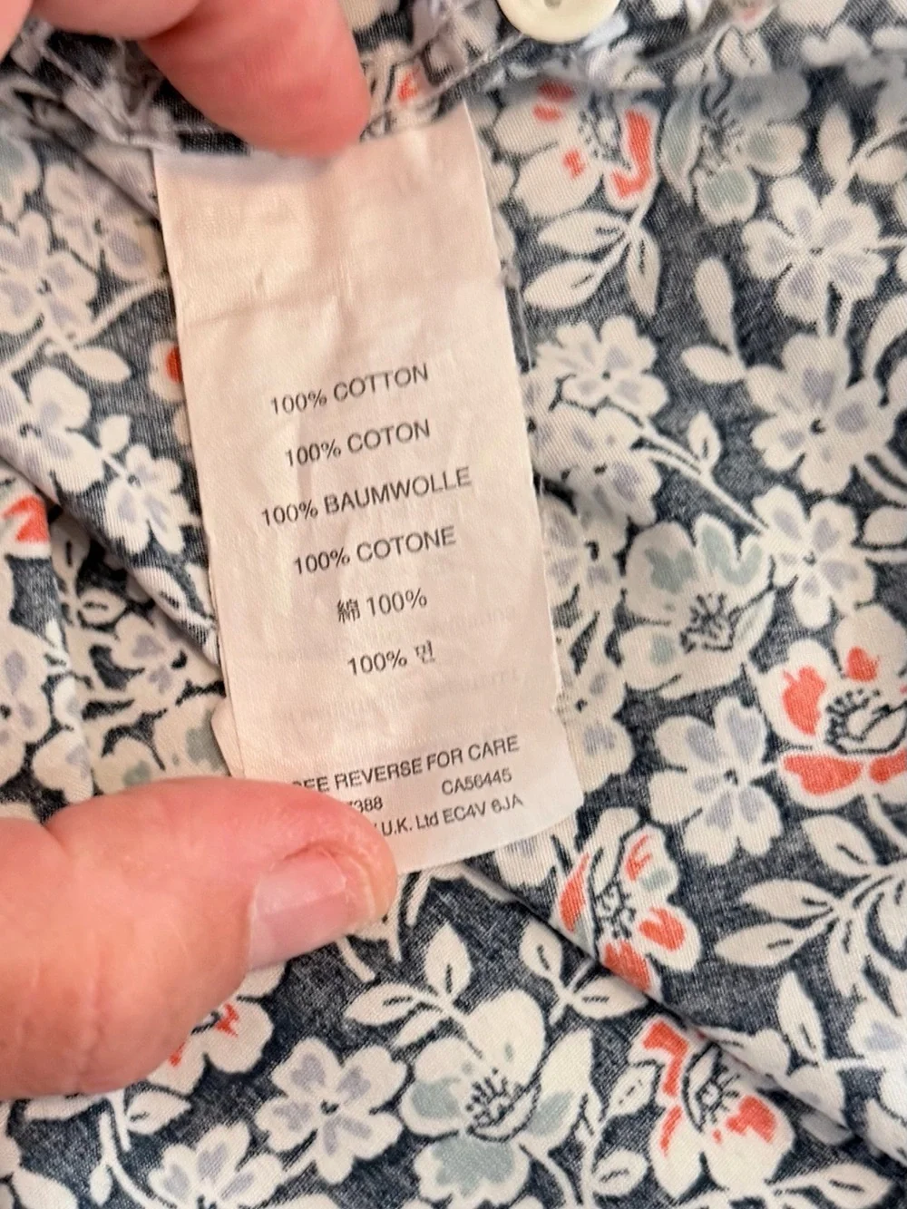 Men's J Crew Flex Washed Floral Print Size M Short Sleeve Button Down Shirt